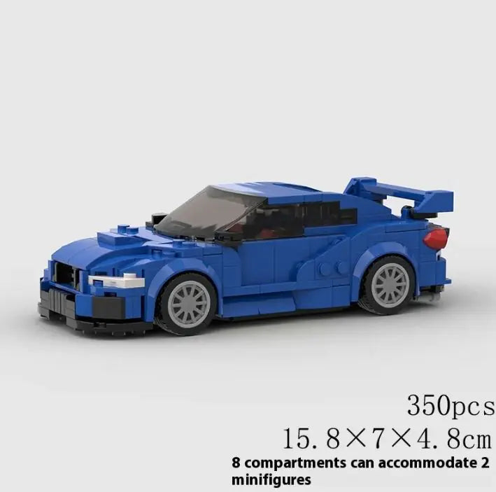 Small Particle Racing Car MOC Building Blocks DIY Educational Toys