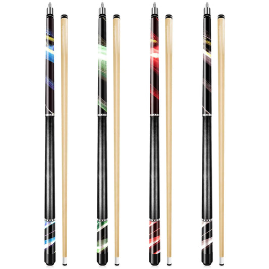 Pool Cue Stick Billiard Sticks: 58 Inch Pool Stick with 13mm Tip Professional Billiard Cue Sticks 18/19/ 20/21 oz Premium Canadian Maple Wood Pool Cues for Pool Table for Men Women in Bar House