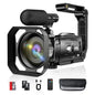 Hojocojo 4K Video Camera Camcorder Video Recorder 4K 60fps 48MP